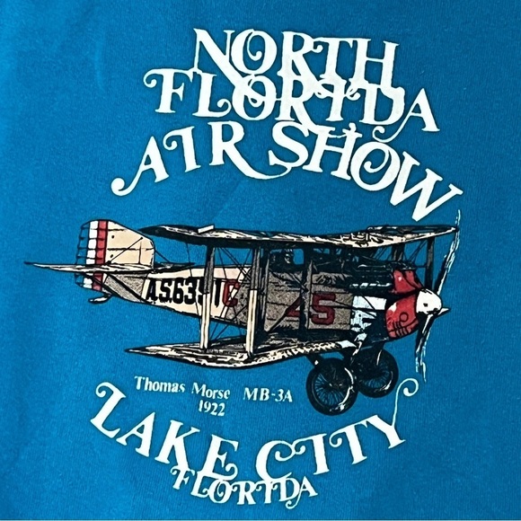 Vintage Florida Air Show Lake City Florida 1980s Crewnecl Pullover Sweatshirt - Picture 2 of 3